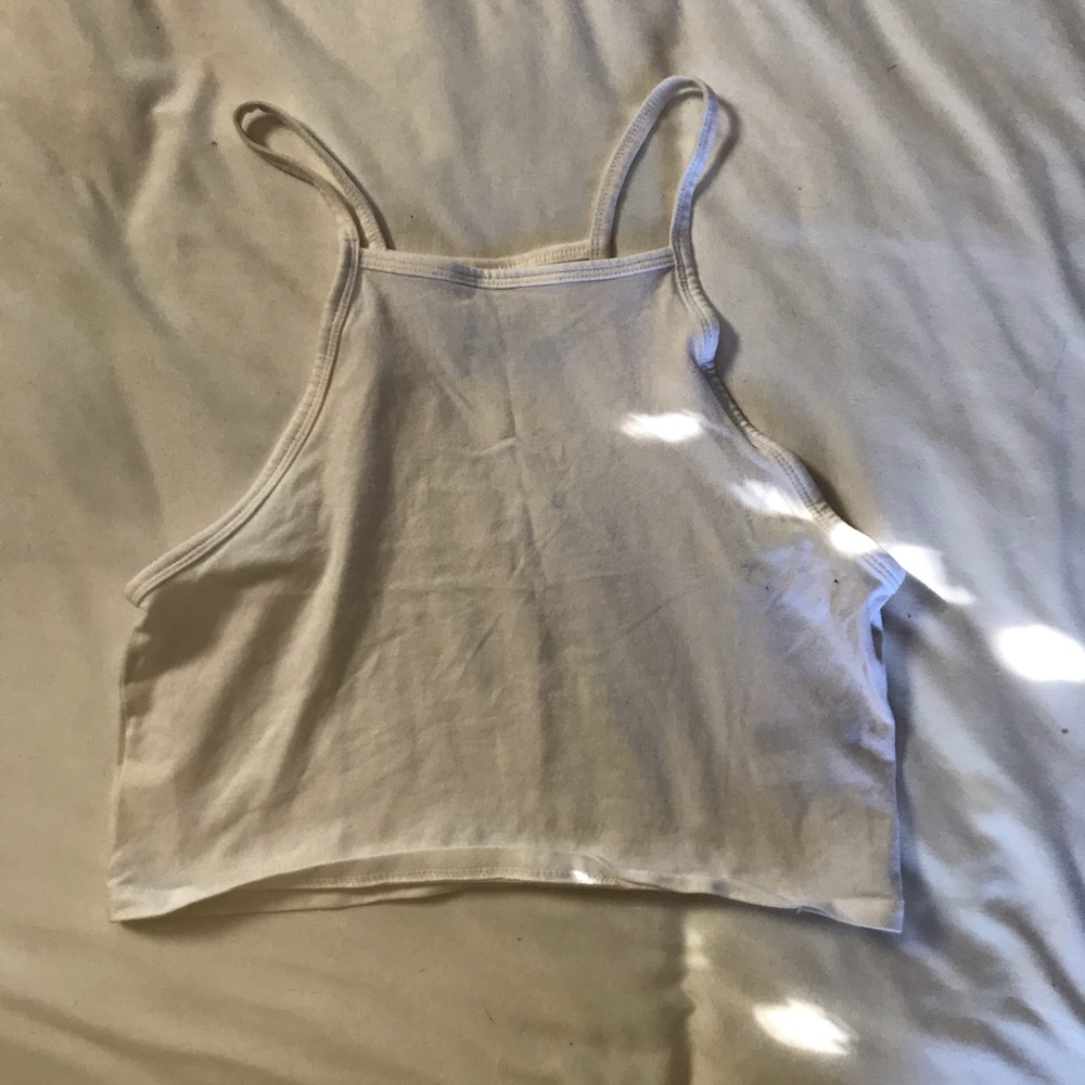 White crop top